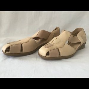 A2 By Aerosoles Filmore Jute Leather Sandals Beige